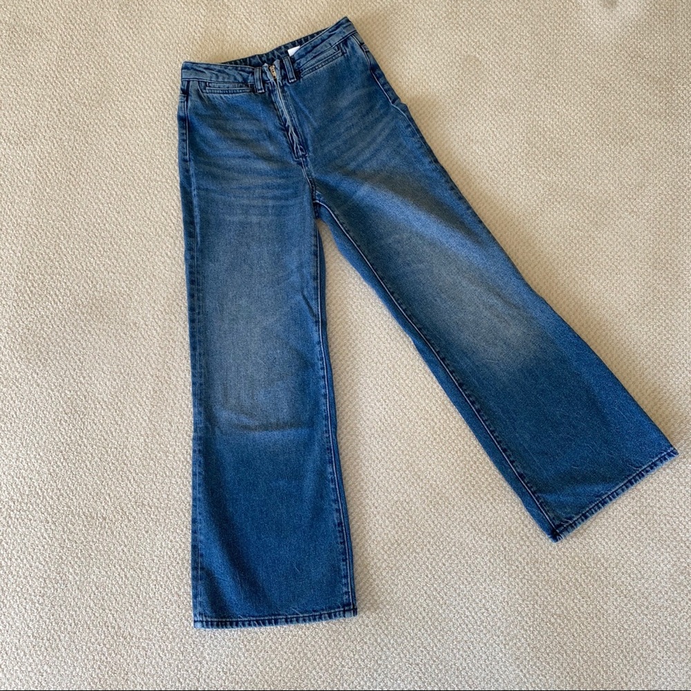 H&M Wide Leg High Waist Jeans